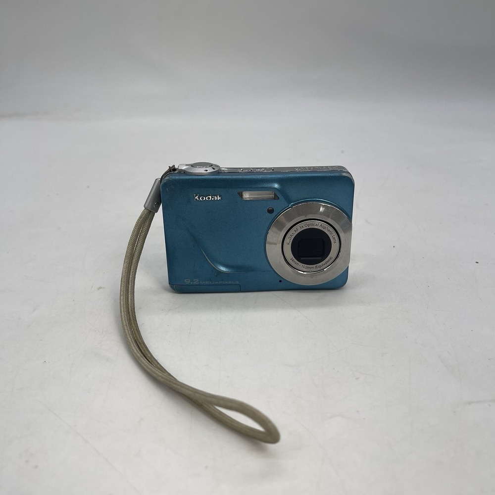Kodak EasyShare C160 9.2MP Digital Camera Teal Blue Retro Tested Frozen Screen